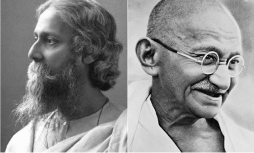 rabindranatha tagore-mahatma gandhi