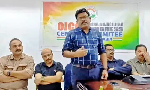 രാ​ഹു​ൽ മാ​ങ്കൂ​ട്ട​ത്തി​ലി​​ന്‍റെ അ​റ​സ്​​റ്റ്​: റി​യാ​ദ് ഒ.​ഐ.​സി.​സി പ്ര​തി​ഷേ​ധ സം​ഗ​മം