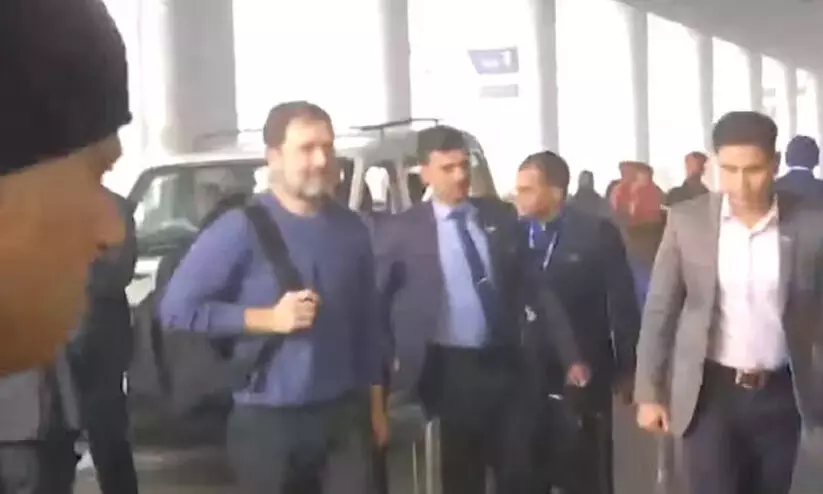 ഭാരത് ജോഡോ ന്യായ് ​യാത്രയുടെ ഉദ്ഘാടനം വൈകും; മൂടൽമഞ്ഞ് കാരണം രാഹുലിന്റെ വിമാനം വൈകി