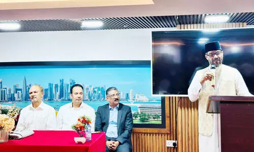 ചേ​ര​മാ​ൻ മ​സ്ജി​ദ് ചീ​ഫ്‌ ഇ​മാ​മി​ന് സ്വീ​ക​ര​ണം ന​ൽ​കി