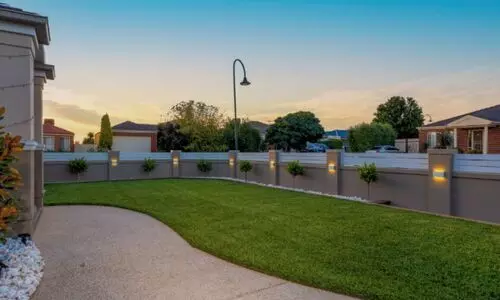 compound wall and yard