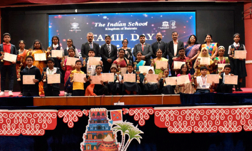 ഇ​ന്ത്യ​ൻ സ്കൂ​ളി​ൽ ന​ട​ന്ന ത​മി​ഴ് ദി​നാ​ഘോ​ഷം