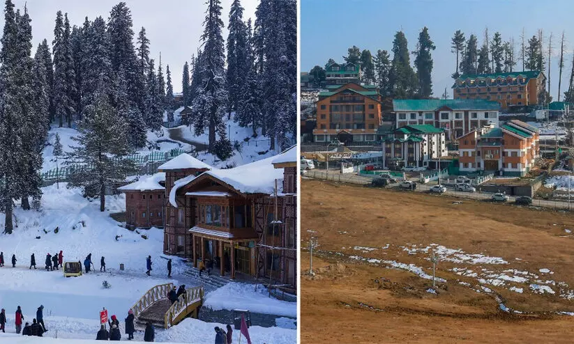 മഞ്ഞുവീഴ്ചയില്ലാതെ കാശ്മീർ; യാത്രകൾ ഒഴിവാക്കി വിനോദസഞ്ചാരികള് മഞ്ഞുവീഴ്ചയില്ലാതെ കാശ്മീർ; യാത്രകൾ ഒഴിവാക്കി വിനോദസഞ്ചാരികള്