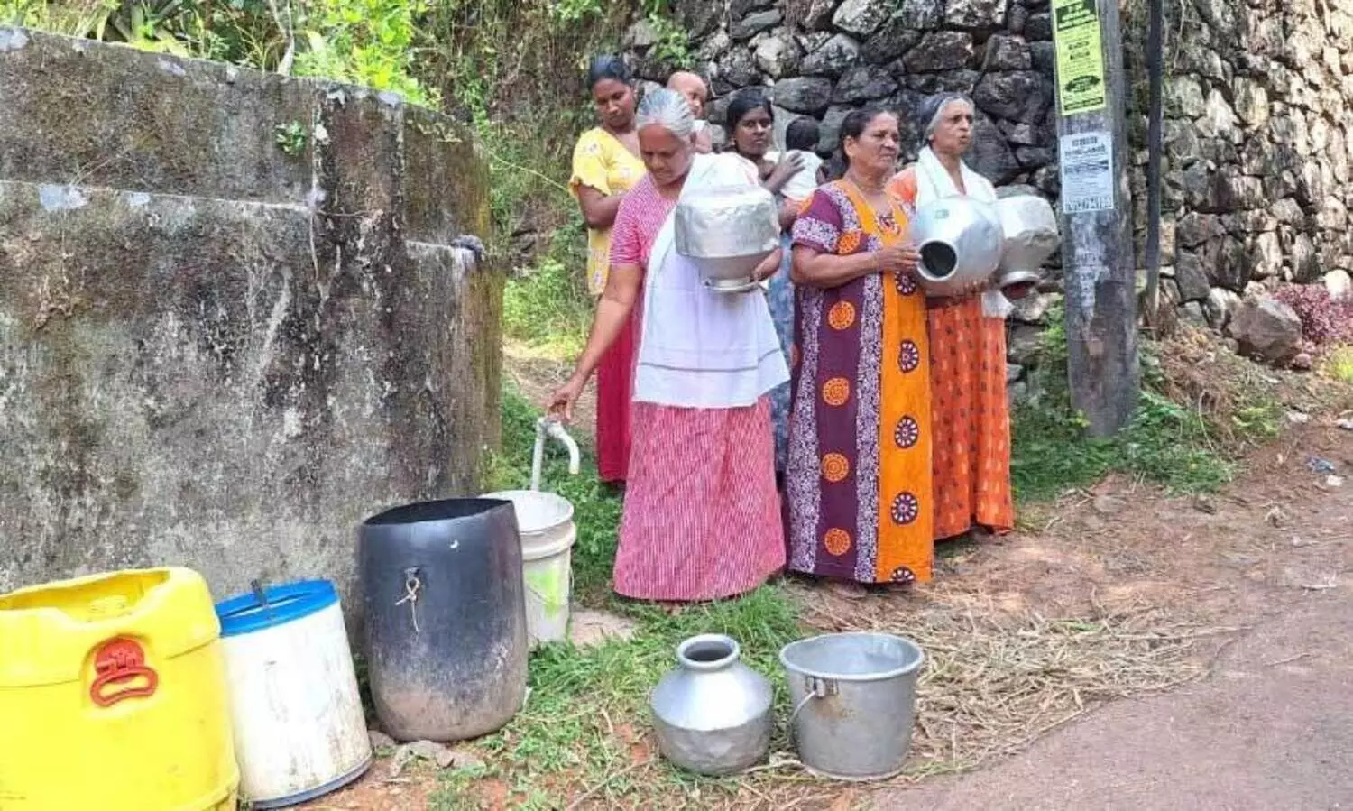 drinking water stopped