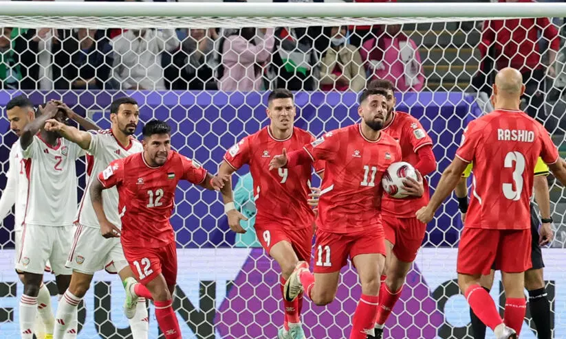 പെനാൽറ്റി പാഴാക്കി ഫലസ്തീൻ; യു.എ.ഇയുടെ സെൽഫ് ഗോളിൽ സമനില