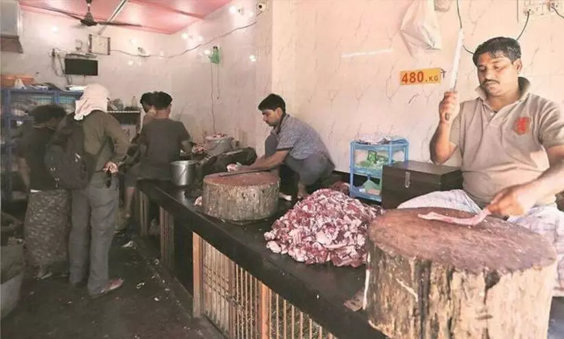 രാമക്ഷേത്ര പ്രതിഷ്ഠ നടക്കുന്ന ദിവസം മാംസം വിൽക്കുന്ന കടകൾ അടക്കാൻ ഉത്തരവിട്ട് യു.പി സർക്കാർ രാമക്ഷേത്ര പ്രതിഷ്ഠ നടക്കുന്ന ദിവസം മാംസം വിൽക്കുന്ന കടകൾ അടക്കാൻ ഉത്തരവിട്ട് യു.പി സർക്കാർ