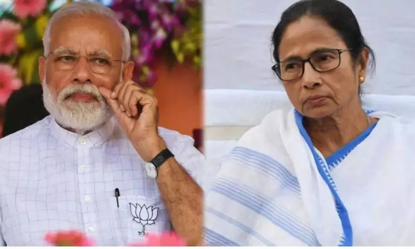 Mamata Banerjee and Modi