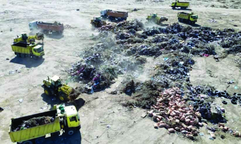 വ​ഫ്ര കാ​ർ​ഷി​ക മേ​ഖ​ല​യി​ൽനി​ന്ന് 330 ട​ൺ മാ​ലി​ന്യം നീ​ക്കി