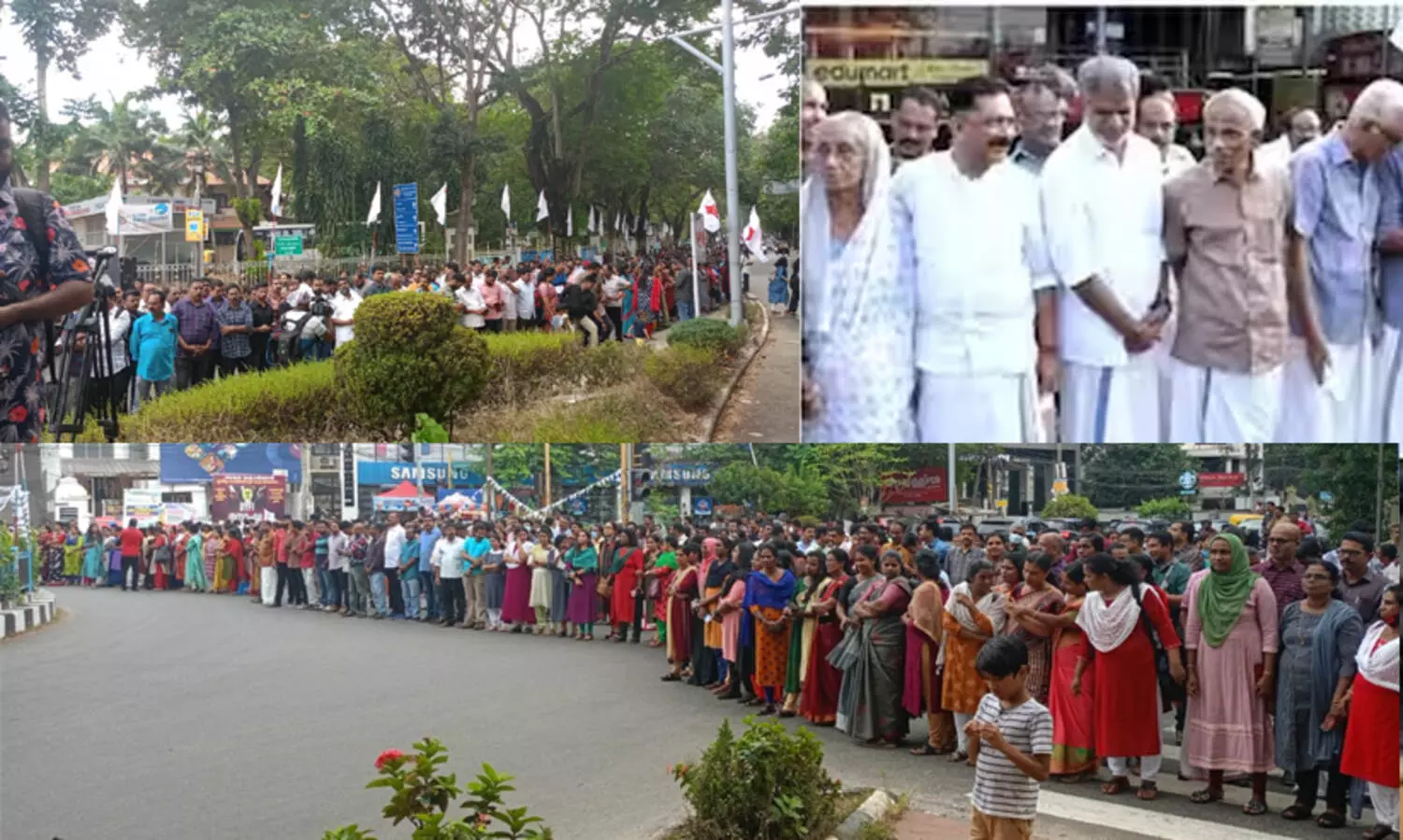 കേന്ദ്ര അവഗണനക്കെതിരെ ലക്ഷങ്ങളെ അണിനിരത്തി മനുഷ്യച്ചങ്ങല തീർത്ത് ഡി.വൈ.എഫ്.ഐ