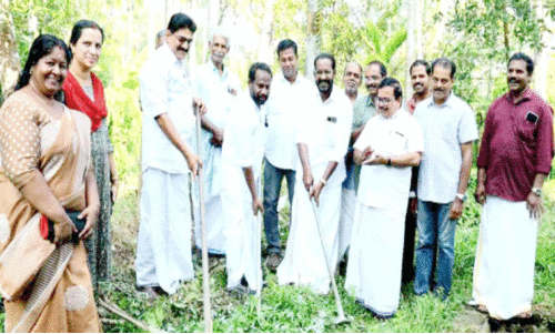 ജനപ്രതിനിധികൾ രംഗത്തിറങ്ങി അന്നമനടയിൽ വൺവേ നിർമാണം തുടങ്ങി
