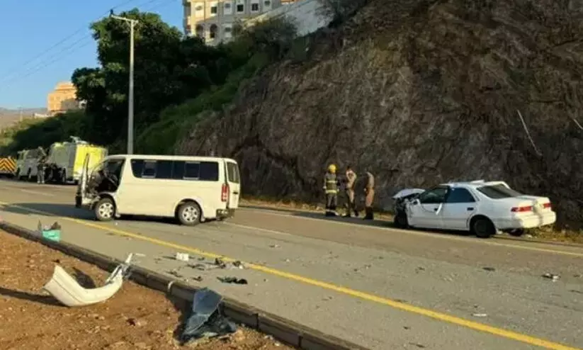 മഖ്വ അൽജവ്വയിൽ വാഹനാപകടം; ഒമ്പത് പേർക്ക് പരിക്ക് മഖ്വ അൽജവ്വയിൽ വാഹനാപകടം; ഒമ്പത് പേർക്ക് പരിക്ക്