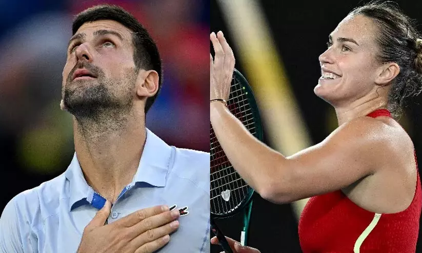 ആ​സ്ട്രേ​ലി​യ​ൻ ഓ​പ​ൺ: ദ്യോ​കോ, സി​ന്ന​ർ, ഗോ​ഫ്, സ​ബ​ല​ങ്ക സെ​മി​യി​ൽ