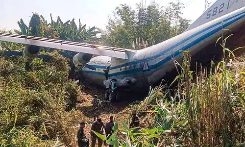 മ്യാന്മർ സൈ​നി​ക വിമാനം മിസോറമിൽ തകർന്നുവീണു; എട്ടുപേർക്ക് പരിക്ക്