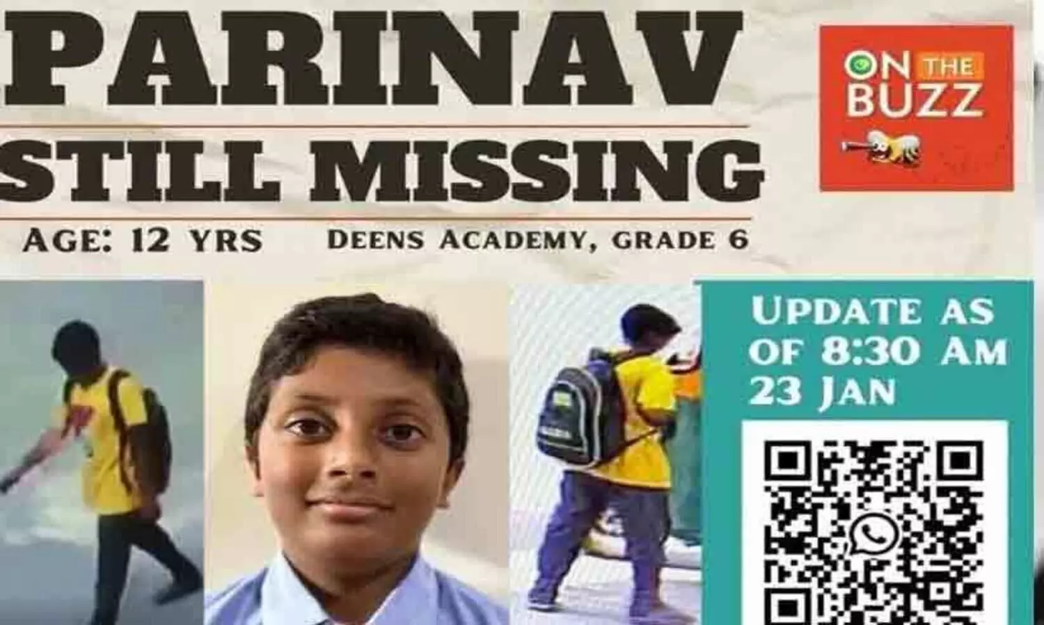 ബംഗളൂരുവിൽ നിന്ന് കാണാതായ ആറാം ക്ലാസുകാരനെ ഹൈദരാബാദിൽ നിന്ന് കണ്ടെത്തി