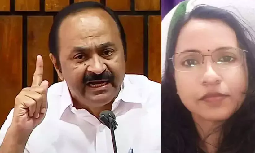 Aneesya death Case, VD Satheesan Aneesya death Case, VD Satheesan