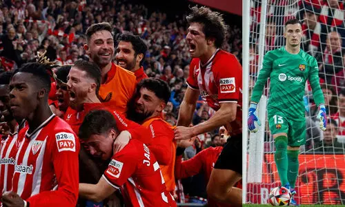 കോപ ഡെൽ റേയിൽ നിന്ന് ബാഴ്സലോണ പുറത്ത്;   അത്ലറ്റിക് ബിൽബാവോയുടെ ജയം 4-2 ന്