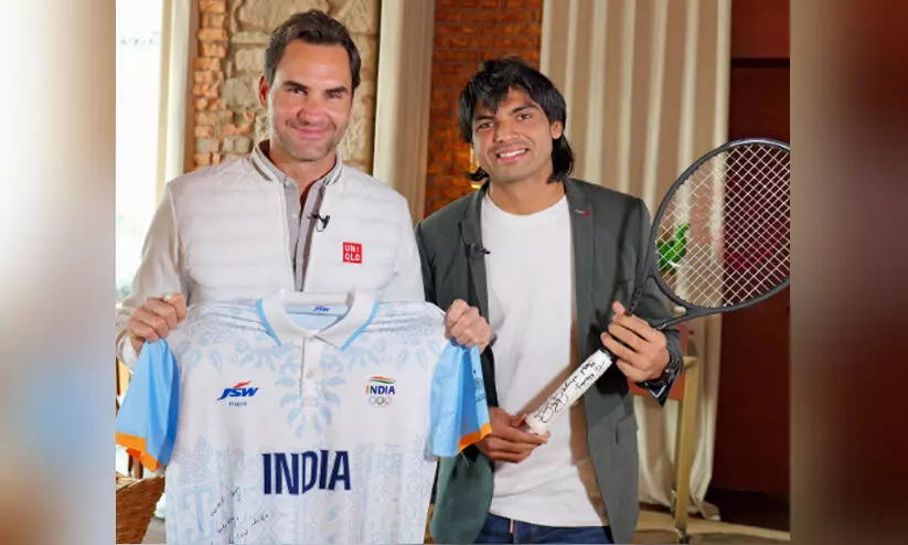 ‘ഇതൊരു മഹത്തായ ബഹുമതി’; ഫെഡററെ സന്ദർശിച്ച് നീരജ് ചോപ്ര ‘ഇതൊരു മഹത്തായ ബഹുമതി’; ഫെഡററെ സന്ദർശിച്ച് നീരജ് ചോപ്ര