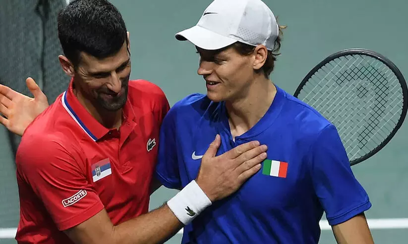 ആസ്ട്രേലിയൻ ഓപൺ: ദ്യോകോവിചിനെ വീഴ്ത്തി സിന്നർ ഫൈനലിൽ ആസ്ട്രേലിയൻ ഓപൺ: ദ്യോകോവിചിനെ വീഴ്ത്തി സിന്നർ ഫൈനലിൽ