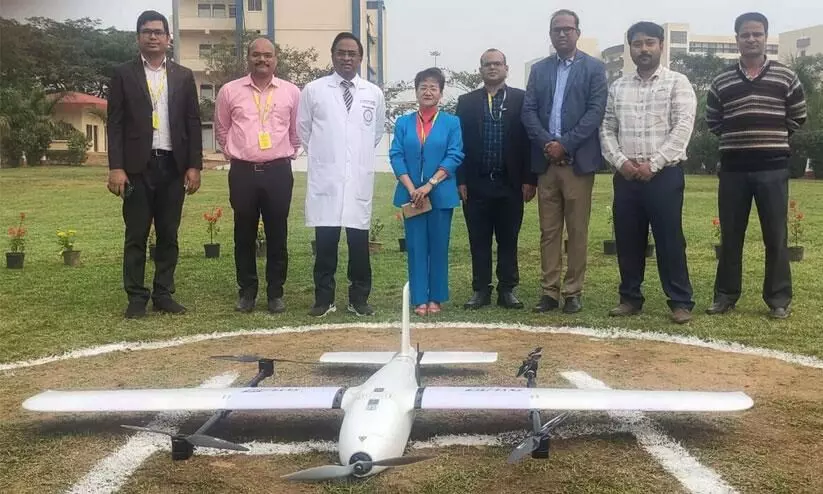 drone service for blood bank