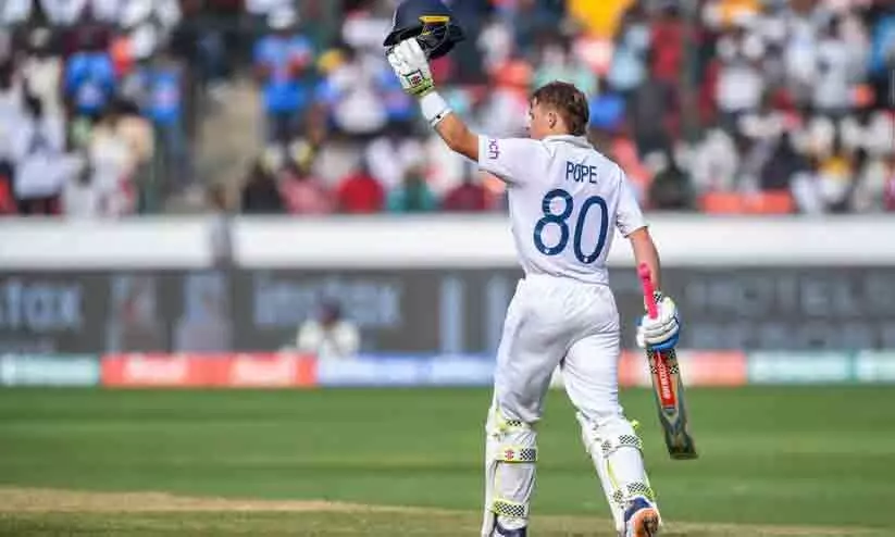 ഒലീ പോപ്പിന് സെഞ്ച്വറി; ഇംഗ്ലണ്ടിന് 126 റൺസ് ലീഡ്