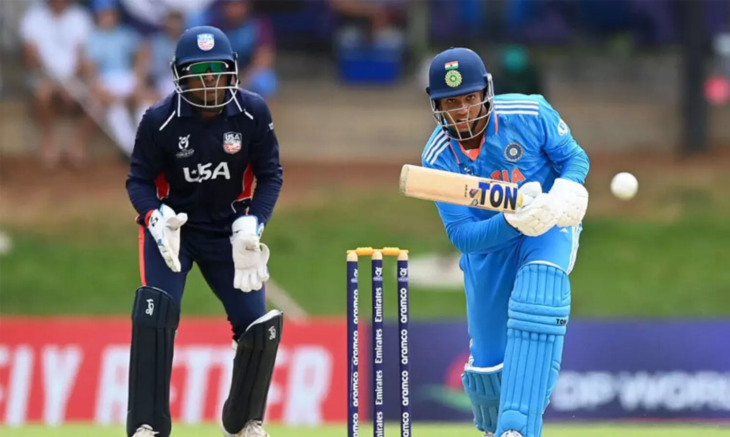 അ​ണ്ട​ർ 19 ലോ​ക​ക​പ്പ്: യു.​എ​സി​നെ​യും ത​ക​ർ​ത്തു; ഇ​ന്ത്യ ഗ്രൂ​പ് ജേ​താ​ക്ക​ൾ