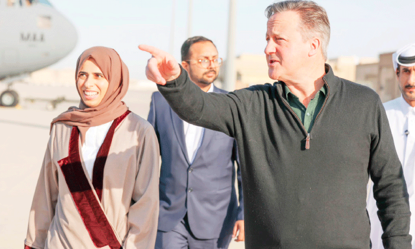 ഗ​സ്സ​യി​ലേ​ക്ക് സം​യു​ക്ത  സ​ഹാ​യ​മെ​ത്തി​ച്ച് ഖ​ത്ത​റും ബ്രി​ട്ട​നും