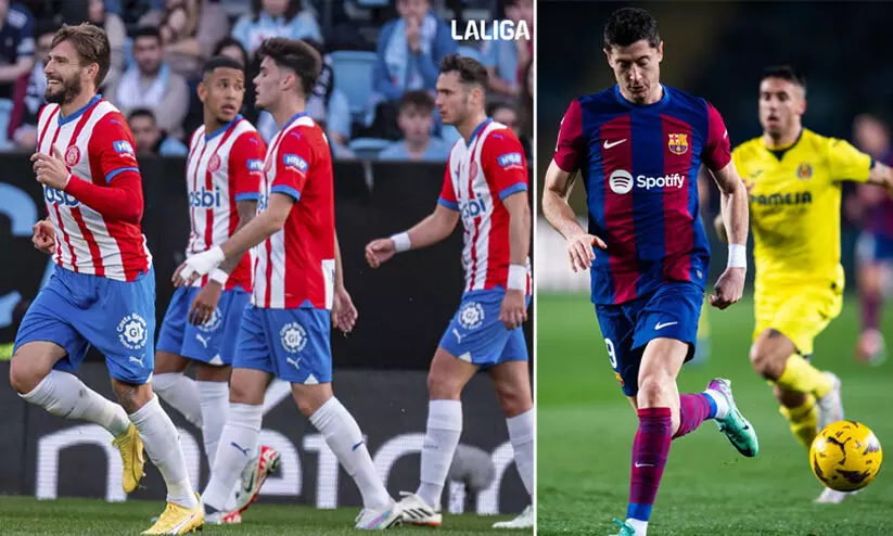 ലാലീഗയിൽ റയലിനെ മറികടന്ന് ജിറോണ വീണ്ടും ഒന്നാമത്; ബാഴ്സലോണക്ക് വിയ്യ റയൽ ഷോക്ക് ലാലീഗയിൽ റയലിനെ മറികടന്ന് ജിറോണ വീണ്ടും ഒന്നാമത്; ബാഴ്സലോണക്ക് വിയ്യ റയൽ ഷോക്ക്