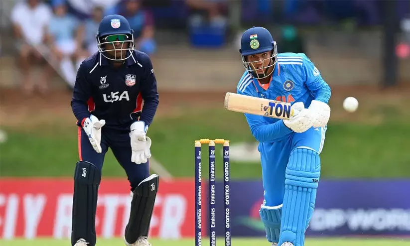 അ​ണ്ട​ർ 19 ലോ​ക​ക​പ്പ്: യു.​എ​സി​നെ​യും ത​ക​ർ​ത്തു; ഇ​ന്ത്യ ഗ്രൂ​പ് ജേ​താ​ക്ക​ൾ