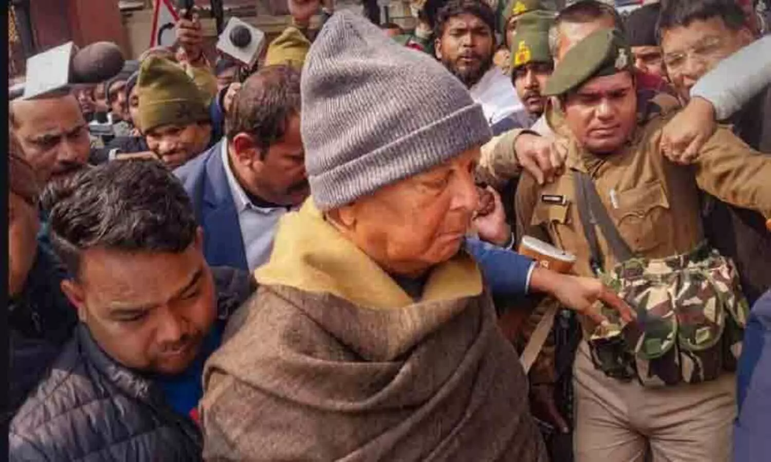 ലാ​ലു പ്ര​സാ​ദ് യാ​ദ​വ് ഇ.ഡിക്ക് മുന്നിൽ ഹാജരായി