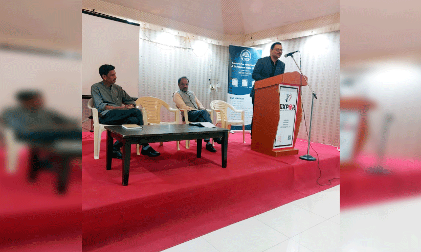 സി​ജി ഖ​ത്ത​ർ സം​ഘ​ടി​പ്പി​ച്ച ച​ർ​ച്ച ഇ.​പി. അ​ബ്ദു​റ​ഹ്മാ​ൻ ഉ​ദ്ഘാ​ട​നം ചെ​യ്യു​ന്നു