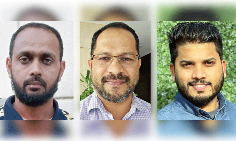 യൂ​നു​സ് കെ.​പി, അ​ഷ്റ​ഫ് കോ​യാ​ൻ, ജ​വാ​ദ് ന​ദീ​ർ