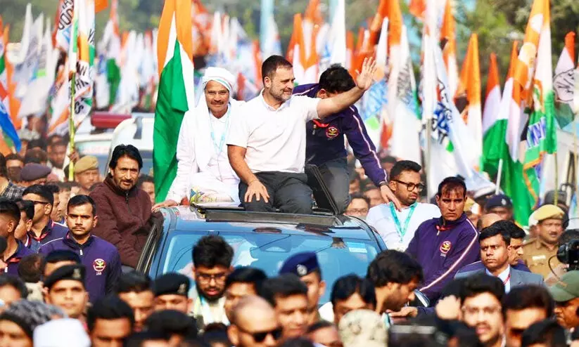 നിതീഷ് കുമാറിന്‍റെ കളം മാറ്റത്തിനിടെ രാഹുലും ന്യായ് യാത്രയും ബിഹാറിൽ; ആവേശത്തോടെ ജനം