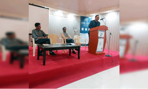 സി​ജി ഖ​ത്ത​ർ സം​ഘ​ടി​പ്പി​ച്ച ച​ർ​ച്ച ഇ.​പി. അ​ബ്ദു​റ​ഹ്മാ​ൻ ഉ​ദ്ഘാ​ട​നം ചെ​യ്യു​ന്നു