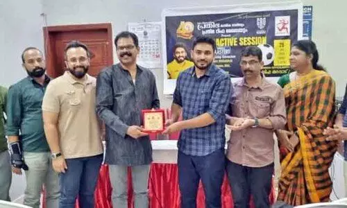 കേ​ര​ള ബ്ലാ​സ്റ്റേ​ഴ്സ് അ​ക്കാ​ദ​മി ഡ​യ​റ​ക്ട​ർ രാ​ജ റി​സ്വാ​നു​മാ​യി മു​ഖാ​മു​ഖം