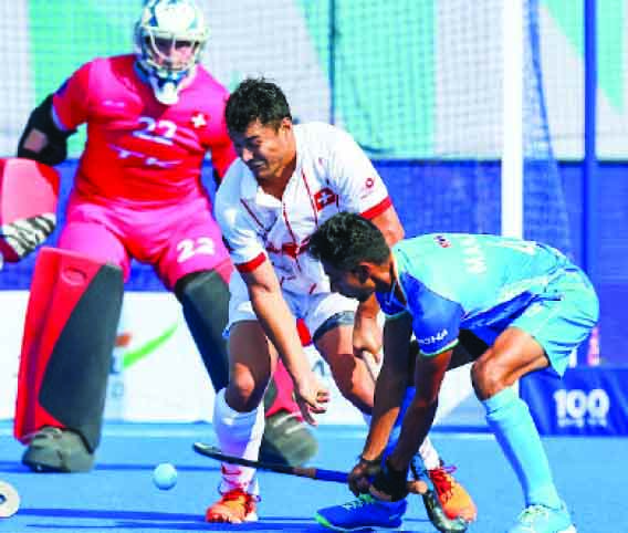 ഫൈ​വ്​​സ്    ലോ​ക​ക​പ്പ്​ ഹോ​ക്കി:    ഇ​ന്ത്യ​ക്ക്​    വി​ജ​യ​ത്തു​ട​ക്കം