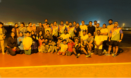 ഷാ​ർ​ജ ട്രൈ ​സ​ർ​ക്കി​ൾ ന​ട​ത്തി​വ​ന്ന റി​പ്പ​ബ്ലി​ക്ഡേ റി​ലേ റ​ൺ ച​ല​ഞ്ചി​ൽ പ​​ങ്കെ​ടു​ത്ത​വ​ർ