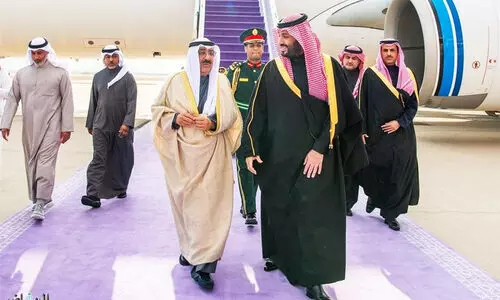 Kuwait Emir Riyadh visit