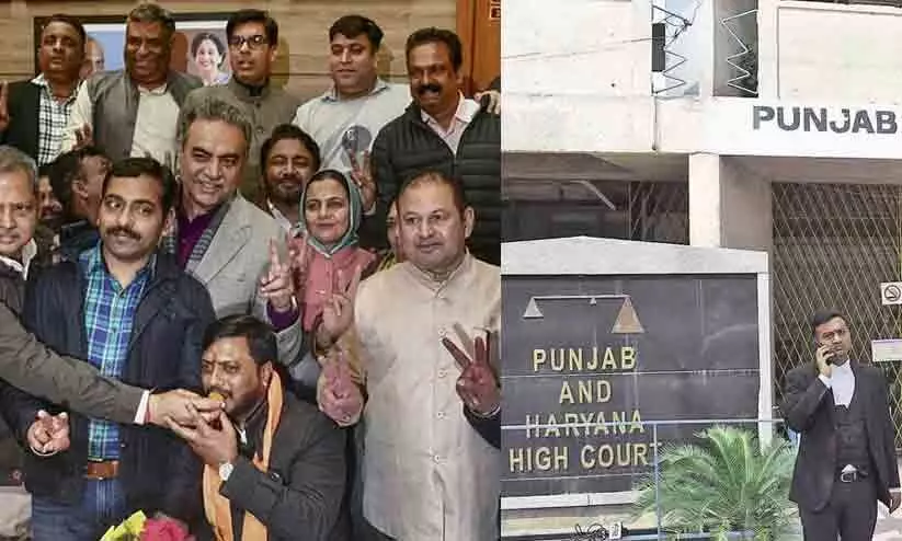 ചണ്ഡിഗഢ് മേയർ തെരഞ്ഞെടുപ്പ് ഫലം സ്റ്റേ ചെയ്യണമെന്ന ആവശ്യം തള്ളി ഹൈകോടതി ചണ്ഡിഗഢ് മേയർ തെരഞ്ഞെടുപ്പ് ഫലം സ്റ്റേ ചെയ്യണമെന്ന ആവശ്യം തള്ളി ഹൈകോടതി