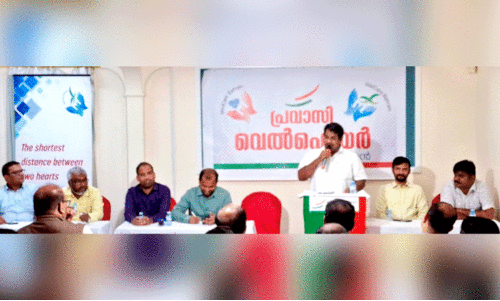 പ്ര​വാ​സി വെ​ൽ​ഫെ​യ​ർ സം​ഘ​ടി​പ്പി​ച്ച സാ​മൂ​ഹി​ക പ്ര​വ​ർ​ത്ത​ക​സം​ഗ​മം