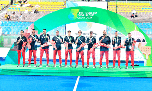 Oman team won third position at fives hockey world cup