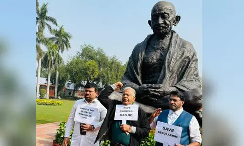 ഗ്യാൻവാപി: പാർലമെന്റിനകത്തും പുറത്തും മുസ്‍ലിം ലീഗ് പ്രതിഷേധം