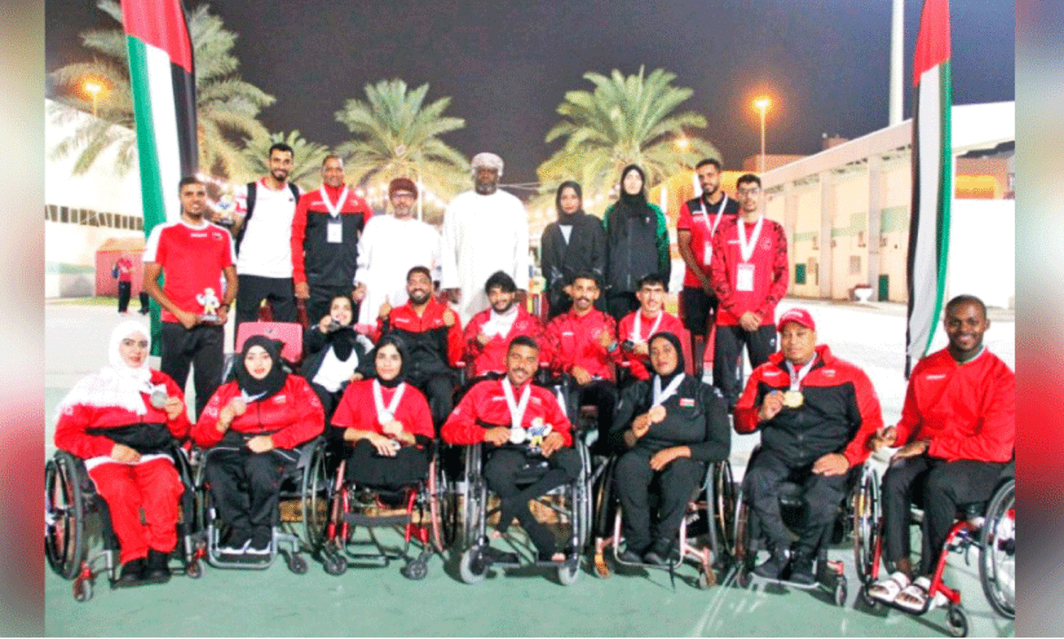 Oman players at Sharjah west asian para games
