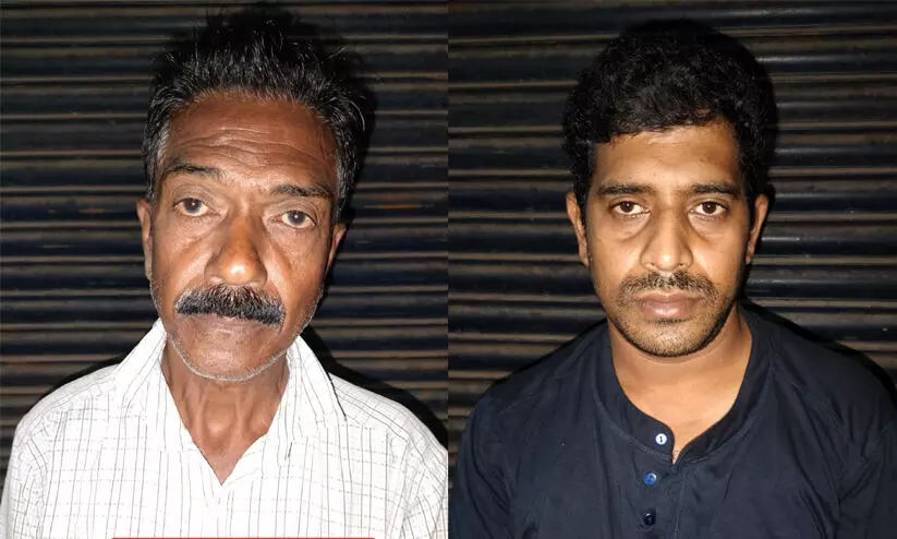 55 കിലോ കഞ്ചാവുമായി രണ്ട് പേർ പിടിയിൽ 55 കിലോ കഞ്ചാവുമായി രണ്ട് പേർ പിടിയിൽ