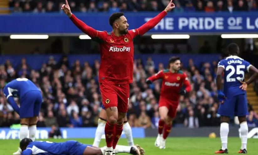 ചെൽസിയെ അവരുടെ തട്ടകത്തിൽ കയറി നാണംകെടുത്തി വോൾവ്സ് (4-2) ; വെസ്റ്റ്ഹാമിനെ തകർത്ത് മാഞ്ചസ്റ്റർ യുനൈറ്റഡ് (3-0) ചെൽസിയെ അവരുടെ തട്ടകത്തിൽ കയറി നാണംകെടുത്തി വോൾവ്സ് (4-2) ; വെസ്റ്റ്ഹാമിനെ തകർത്ത് മാഞ്ചസ്റ്റർ യുനൈറ്റഡ് (3-0)