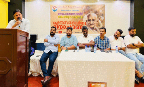 ഗാ​ന്ധി​യ​ൻ മൂ​ല്യ​ങ്ങ​ൾ മു​റു​കെ പി​ടി​ച്ചാ​ലെ ഇ​ന്ത്യ​ക്ക് നി​ൽ​നി​ൽ​പു​ള്ളൂ -ഐ.​വൈ.​സി.​സി