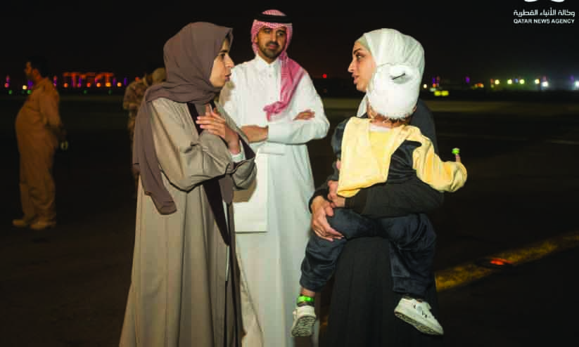 പരിക്കേറ്റവരുടെ സംഘം ദോഹയിൽ