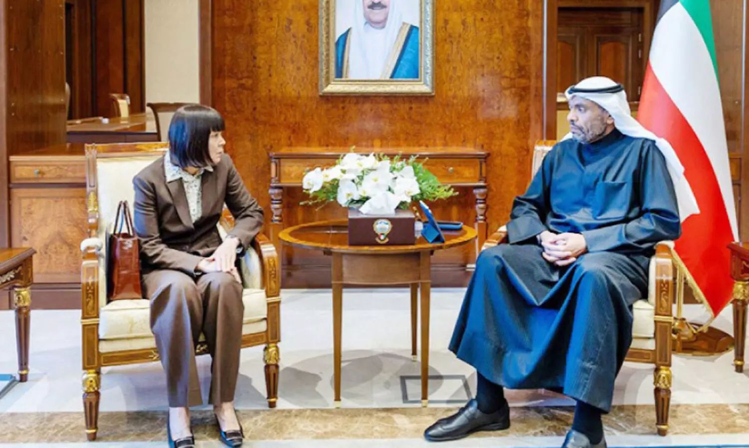 കു​വൈ​ത്ത് വി​ദേ​ശ​കാ​ര്യ മ​ന്ത്രി യു.​എ​സ് അം​ബാ​സ​ഡ​റു​മാ​യി കൂ​ടി​ക്കാ​ഴ്ച ന​ട​ത്തി