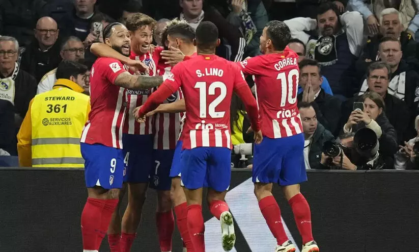 പൊന്നാണ് ലോറന്റെ! മഡ്രിഡ് ഡർബിയിൽ ക്ലാസിക് സമനില; റയലിനെതിരെ ഇൻജുറി ഗോളിൽ സമനില പിടിച്ച് അത്ലറ്റികോ പൊന്നാണ് ലോറന്റെ! മഡ്രിഡ് ഡർബിയിൽ ക്ലാസിക് സമനില; റയലിനെതിരെ ഇൻജുറി ഗോളിൽ സമനില പിടിച്ച് അത്ലറ്റികോ