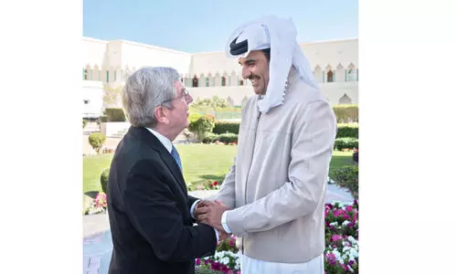 ഒളിമ്പിക് കമ്മിറ്റി പ്രസിഡന്റുമായി അമീറിന്റെ കൂടിക്കാഴ്ച​