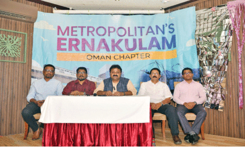 മെ​ട്രോ​പൊ​ളി​റ്റ​ന്‍സ് എ​റ​ണാ​കു​ളം ഒ​മാ​ന്‍ചാ​പ്​​റ്റ​ര്‍ ഗ്രാ​ൻഡ് ലോ​ഞ്ച് ഒ​മ്പ​തി​ന്